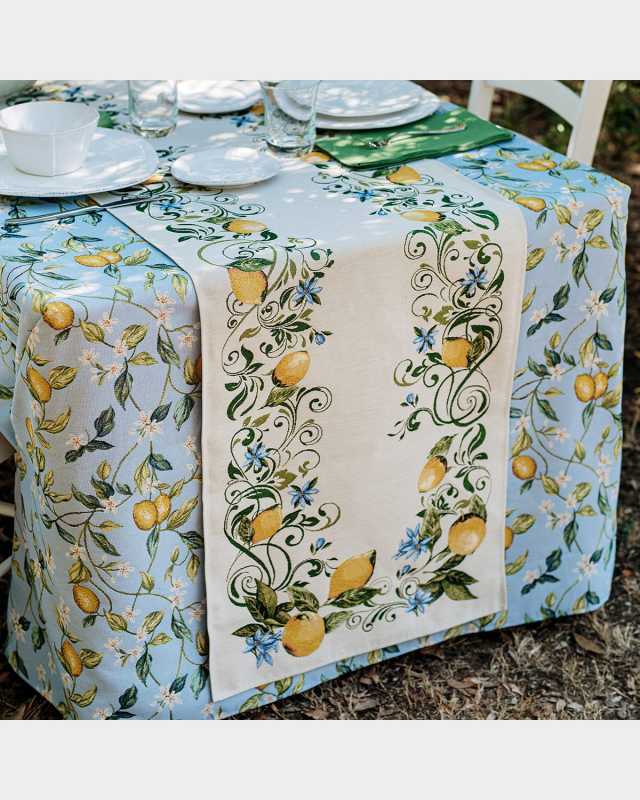 Tavola Lemons Runner, 106" x 20"